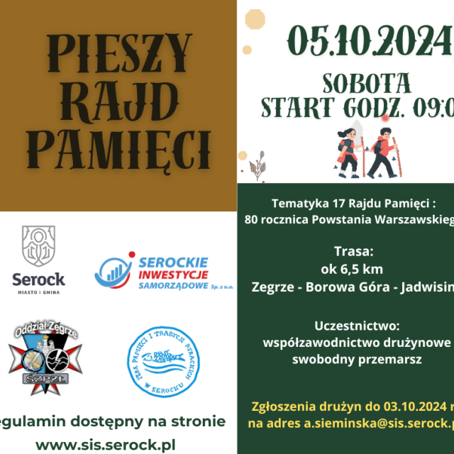 XVII Pieszy Rajd Pamięci