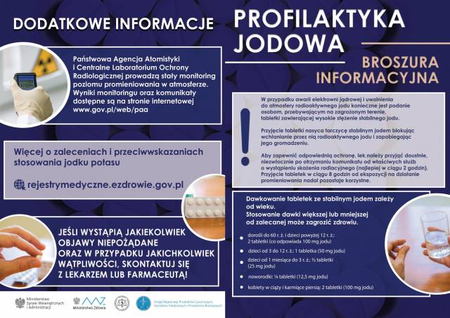 Informacja dot. dystrybucji jodku potasu