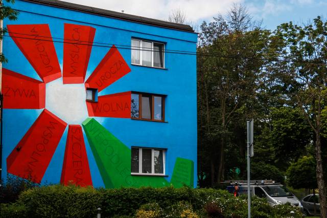 Mural na 100-lecie Niepodległosci