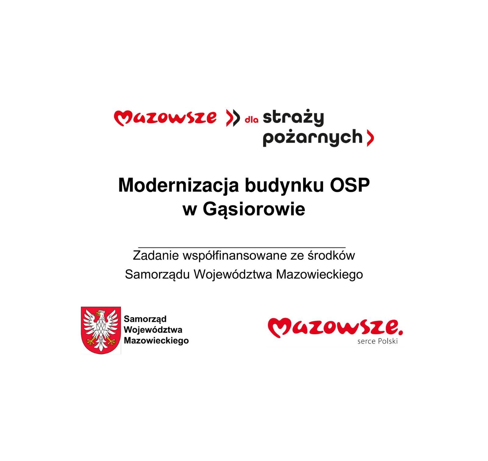 Modernizacja budynku OSP w Gąsiorowie 