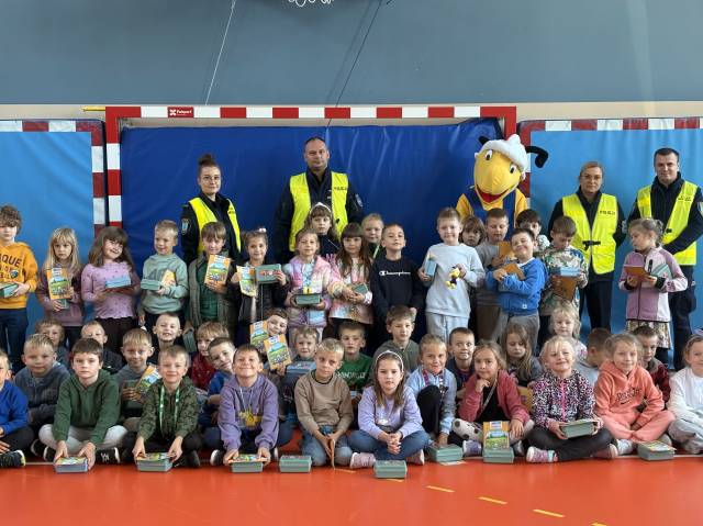 „Bezpieczna droga do szkoły” - spotkanie dla uczniów klas I–III w Szkole Podstawowej w Woli Kiełpińskiej