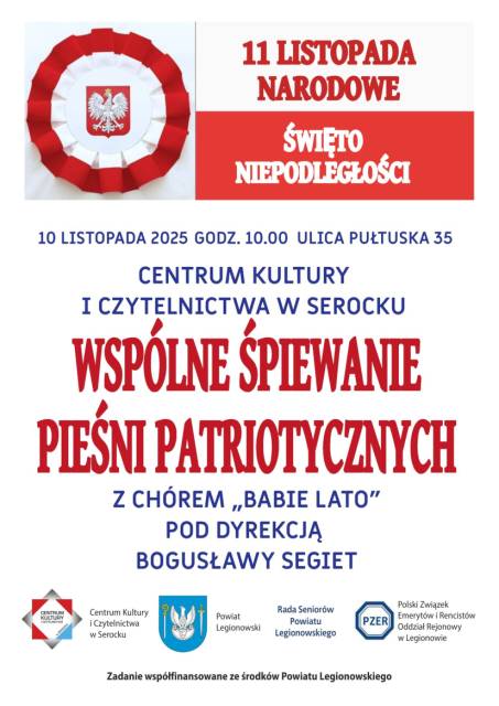 WSPÓLNE ŚPIEWANIE PIEŚNI PATRIOTYCZNYCH