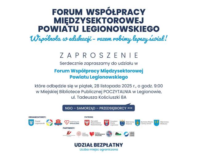 III Forum Współpracy Międzysektorowej Powiatu Legionowskiego