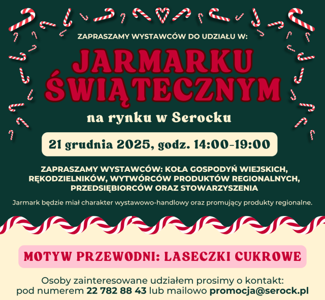 Zapraszamy wystawców na Jarmark Świąteczny 2025