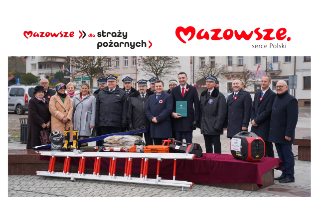 Mazowsze wspiera strażaków – przekazanie sprzętu dla OSP Serock i OSP Wola Kiełpińska