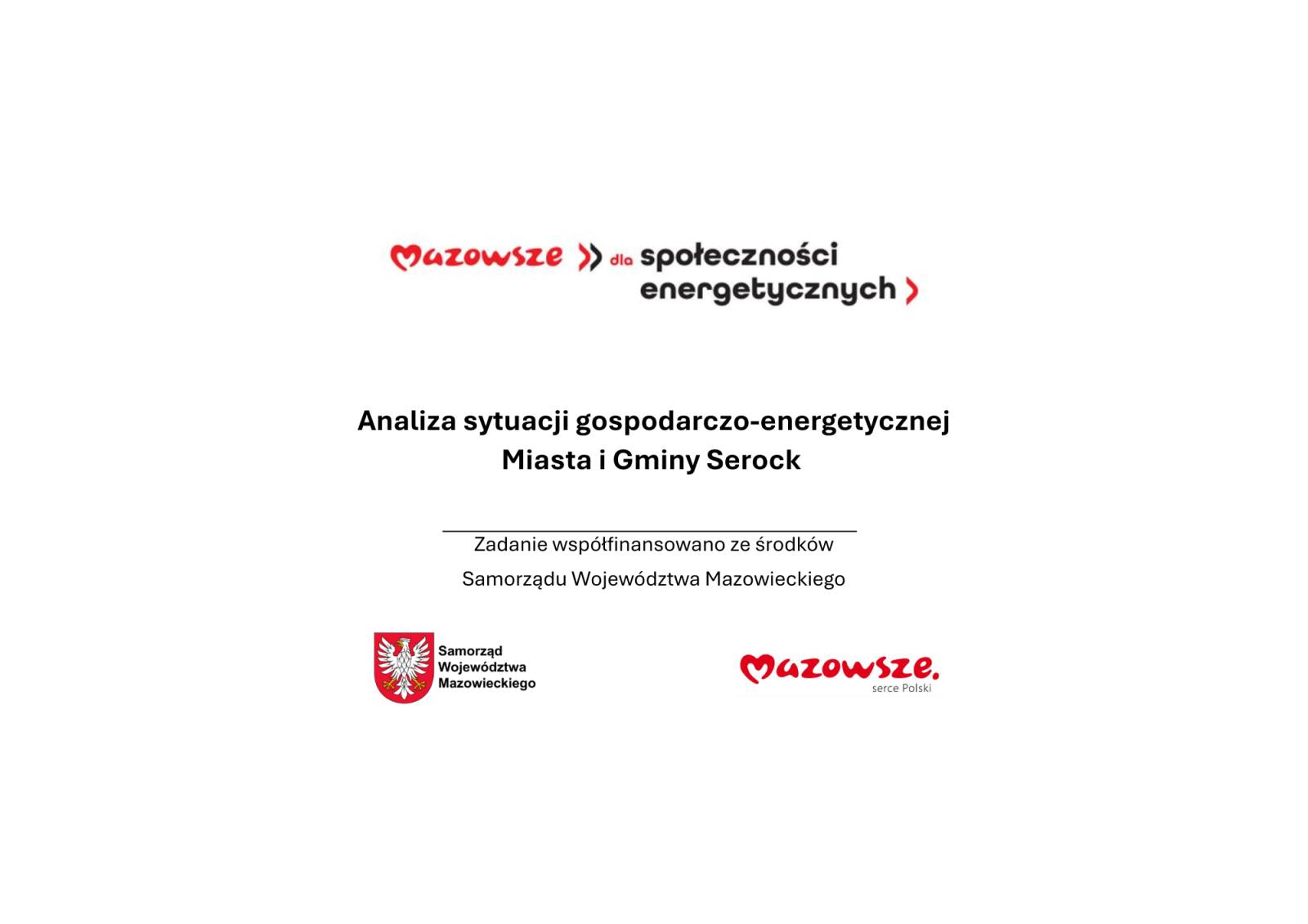 Analiza sytuacji gospodarczo-energetycznej Miasta i Gminy Serock