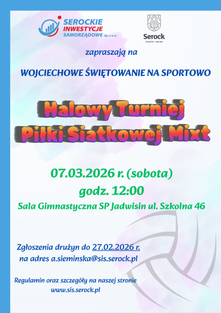 Halowy Turniej Piłki Siatkowej Amatorów