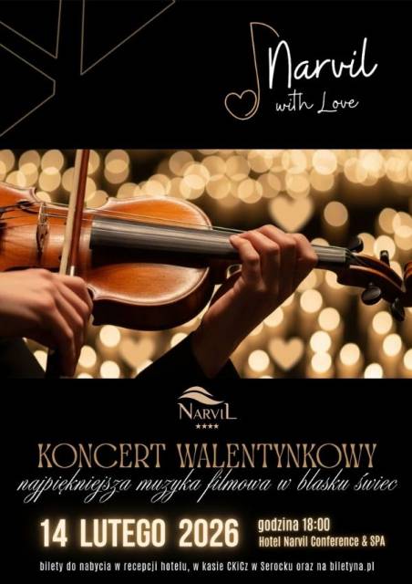 Koncert Walentynkowy najpiękniejsza muzyka filmowa w blasku świec