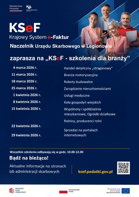 KSeF - szkolenia dla branży 