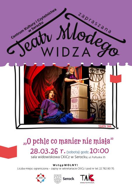 Teatr Młodego Widza - „O pchle, co manier nie miała”