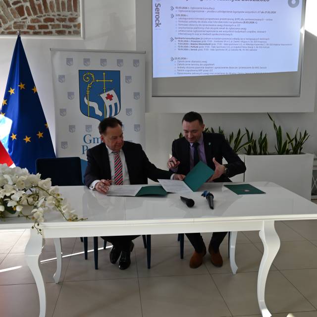 Podpisanie aneksów do umowy o partnerstwie i umowy dotacyjnej w ramach projektu budowy linii kolejowej Zegrze-Przasnysz