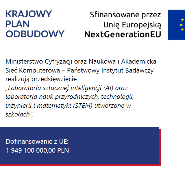 Sprzęt dla szkół z Krajowego Planu Odbudowy i Zwiększania Odporności