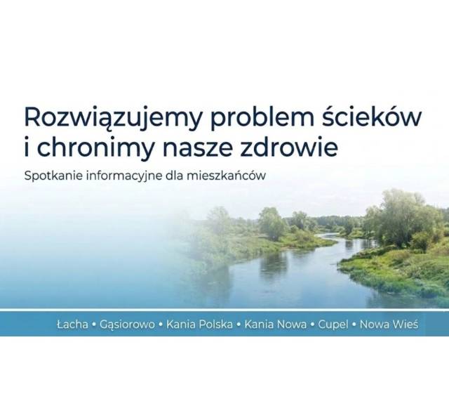Materiały ze spotkań informacyjnych dotyczących budowy kanalizacji sanitarnej