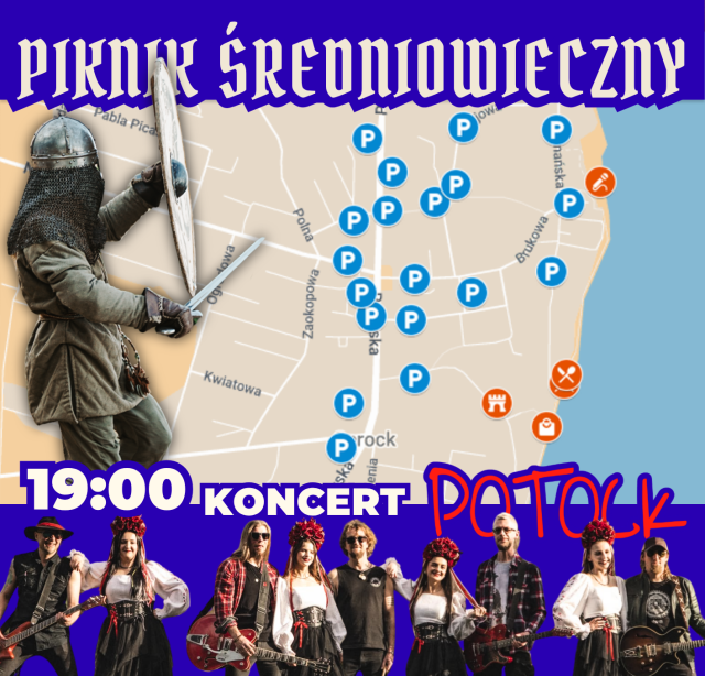 MAPA WYDARZENIA - Piknik Średniowieczny na Grodzisku Barbarka w Serocku 