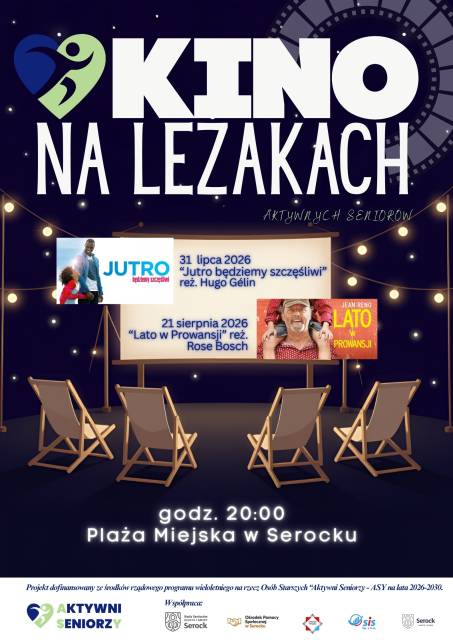 Kino na leżakach w Serocku – letnie seanse pod gwiazdami