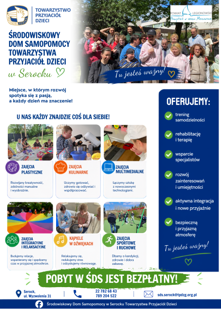 Dołącz do Środowiskowego Domu Samopomocy w Serocku