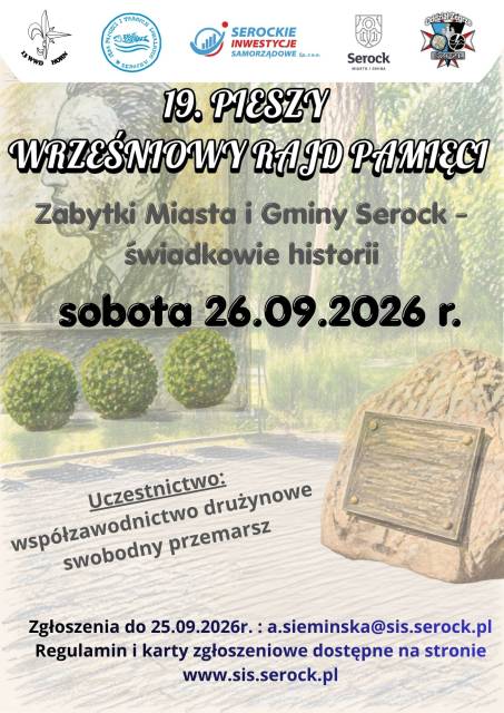 19 Pieszy Rajd Pamięci - Rusz z nami śladami historii! 
