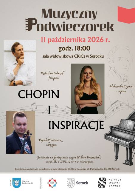 Muzyczny Podwieczorek "Chopin i Inspiracje"