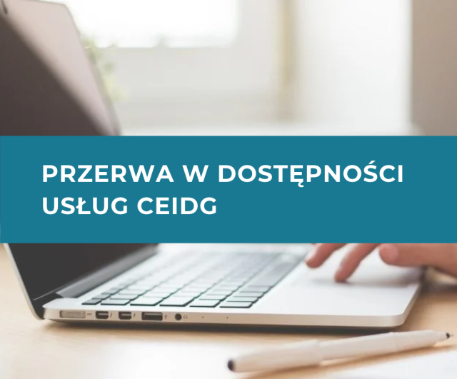 Przerwa w dostępności usług CEIDG