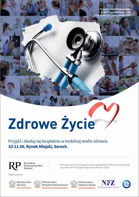 Strefa zdrowia w weekend na serockim rynku! Przebadaj się bezpłatnie u specjalistów