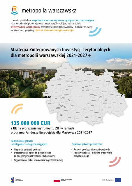 Strategia Zintegrowanych Inwestycji Terytorialnych dla metropolii warszawskiej 2021-2027+pozytywnie zaopiniowana